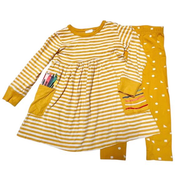 Hanna Andersson Crayon Pocket Dress Outfit Size 2T - Picture 1 of 6
